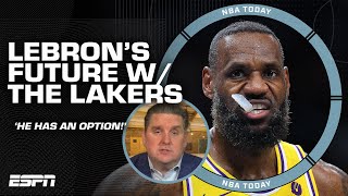 LeBron has a player option... THAT'S ALL I'M SAYING! - Brian Windhorst James' future w\/ the Lakers 👀