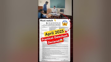 NIOS Date Sheet Declared April 2025 Practical Exam | Hall Ticket | How to make Practical File | Viva