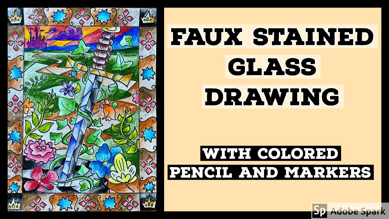 Faux Stained Glass Alternative Option YouTube