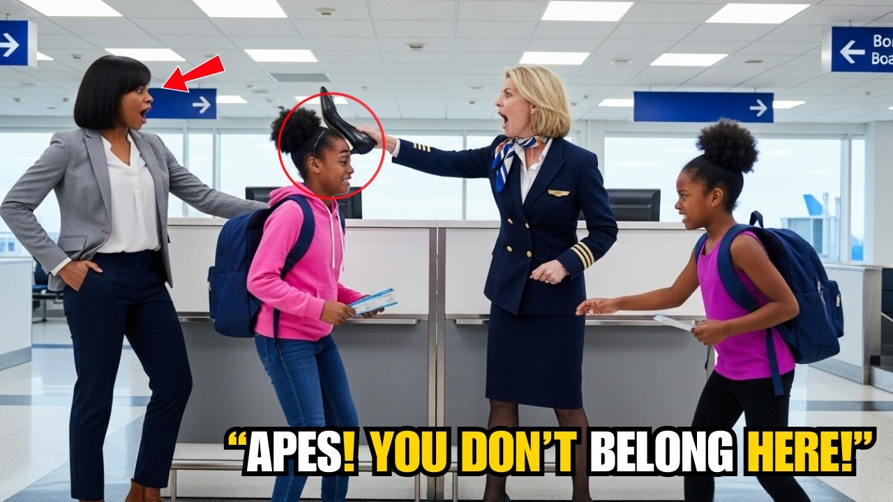 Gate Agent Beats Black Girl Into A Coma - Until Her Twin Sister Call To FAA Mom Fired Her