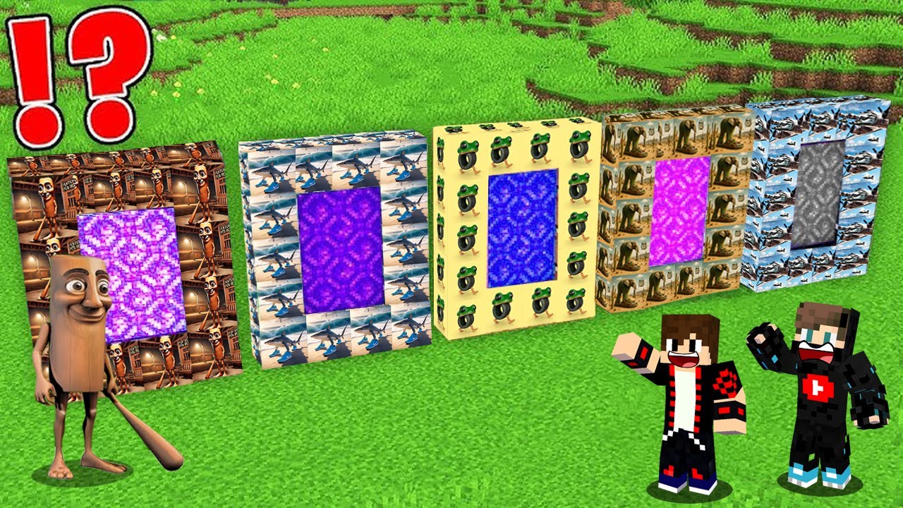 ماين كرافت : اكتشفت بوابات الوحوش المرعبة ولكن بوابة تم تم سحور السرية !!؟ 🔥😱