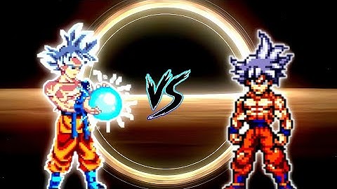 Goku MUI DBFZ V5 OP VS Goku MUI V2 OP (Bog) in Jump Force Mugen