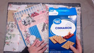 Making a Junk Journal from a Graham Cracker Box - Part 1