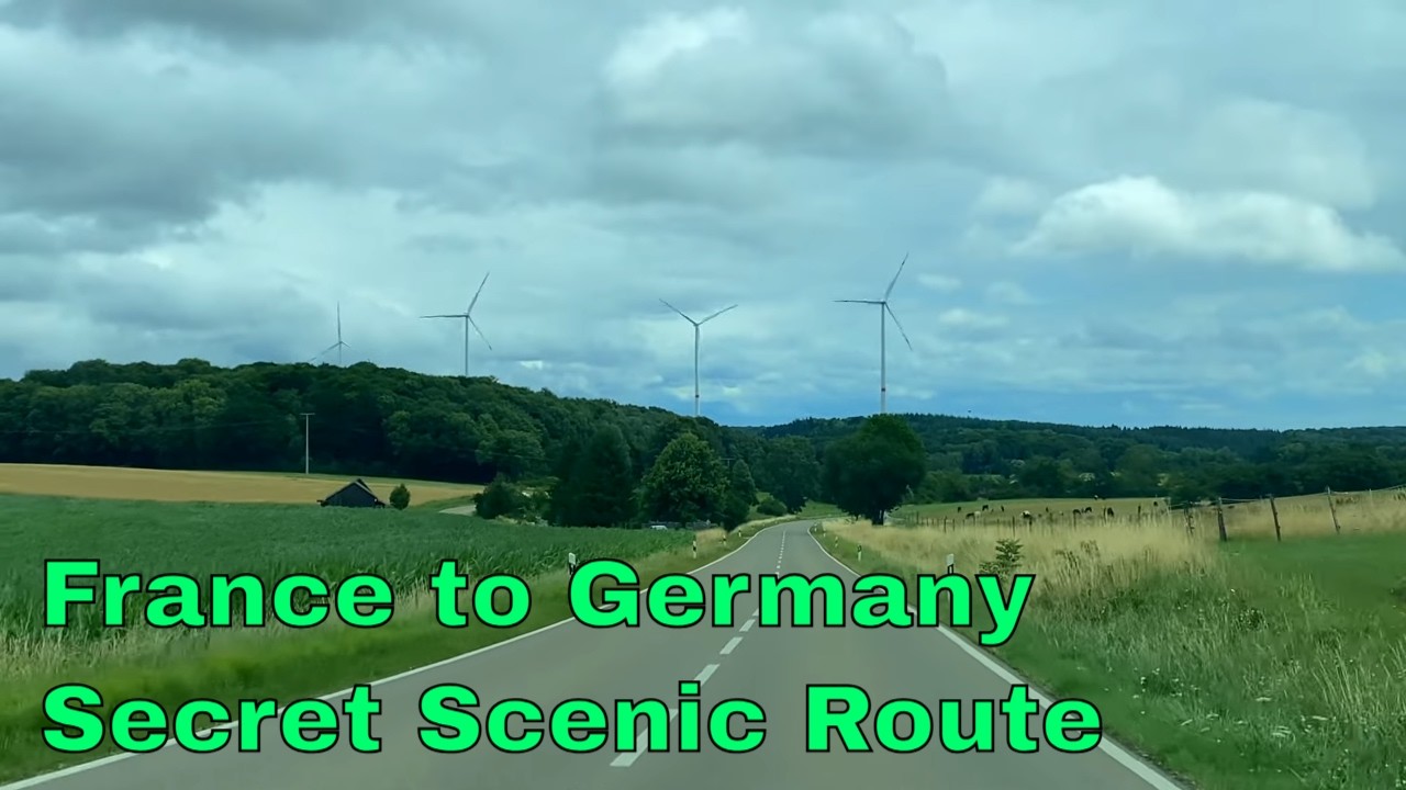 France to Germany by car | Scenic Secret Route in 4K