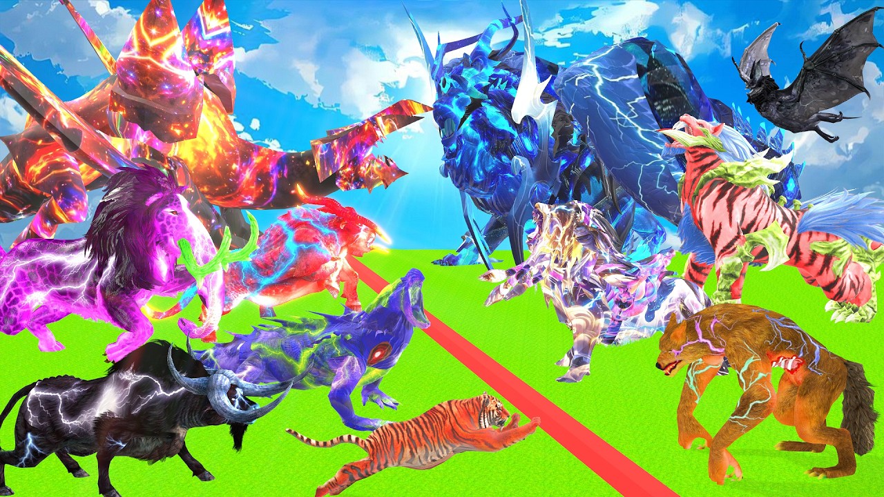 Incredible Animals Race vs Dinosaurs vs Prehistoric Mammals Speed Race Run: Who Will Win? ARBS #2026