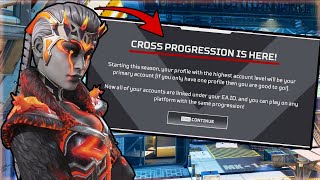 I FINALLY GOT CROSS PROGRESSION!! (Apex Legends)