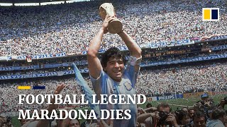 Argentinian football legend Diego Maradona dies of heart attack at age 60