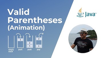 Valid Parentheses problem (Balanced Brackets) | Animation | Coding Interview Question