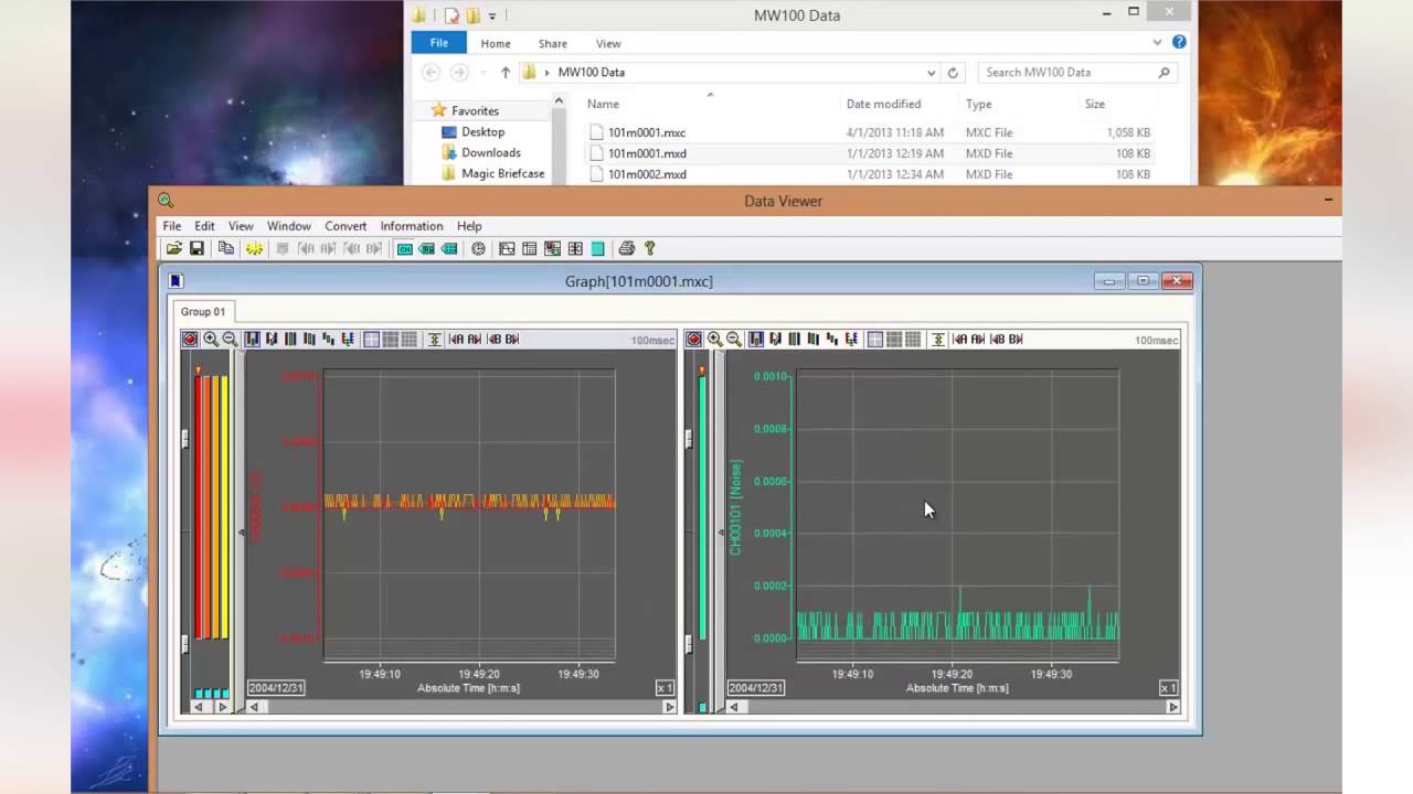 Yokogawa DAQMaster MW100 Data Viewer Software Tutorial