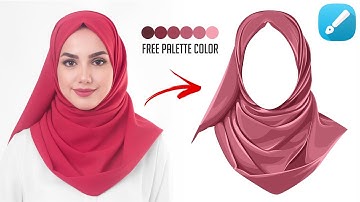 TUTORIAL CARA SHADING HIJAB VECTOR - INFINITE DESIGN