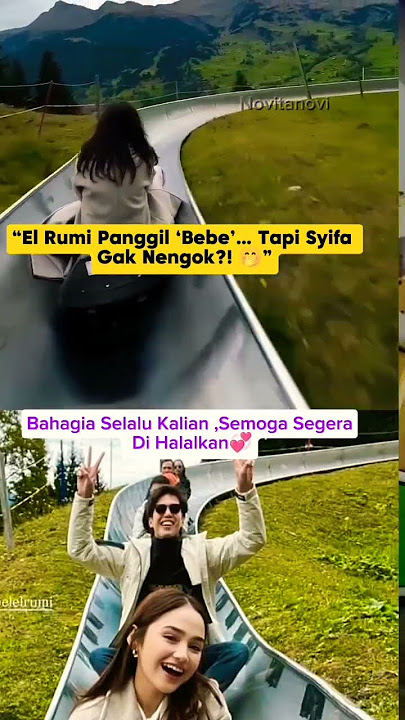 ElCipa's Excitement Holiday #elrumi #syifahadju #elrumidansyifahadju #viralcouple #shorts #artist