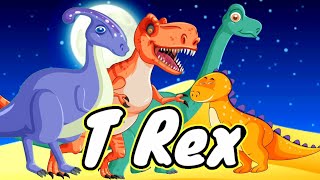 Dino Songs - Lagu Anak Populer - T Rex - Badannya Besar Tangannya Kecil