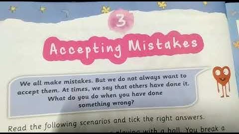 Personality Development Class 2  Accepting Mistakes
