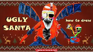 Ugly Santa I Christmas Nightmares I How to draw screenshot 5