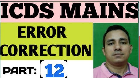 Error correction for icds
