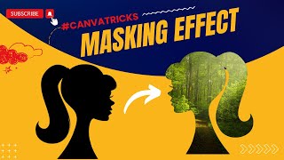 Masking Effect : Create Stunning Silhouette Images in Canva | Custom Image Shapes | #canvadesign