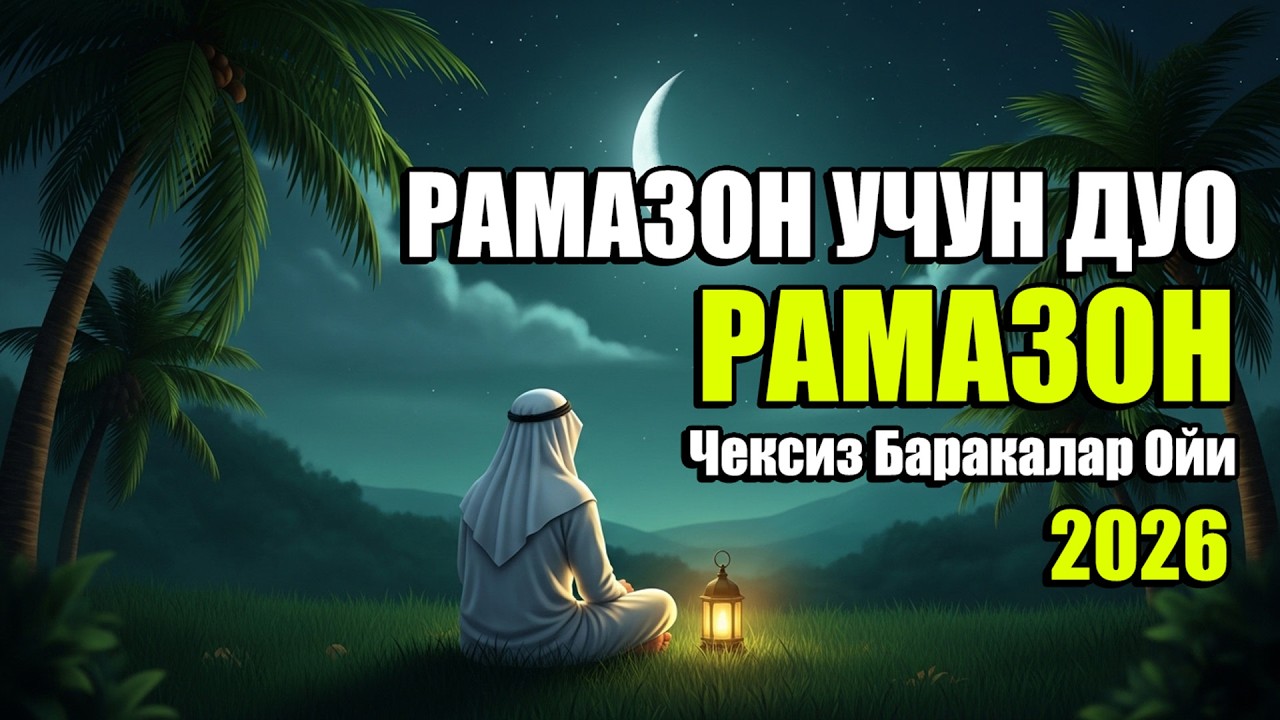 РАМАЗОН УЧУН ҚУДРАТЛИ ДУО 2026 | Чексиз Барака, Мағфират ва Руҳий Тинчлик Сўраб Қилинадиган Дуо