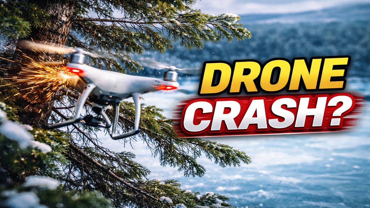 Drone Crash?! | Frozen Lake Adventure Gone Wrong ❄️🚁