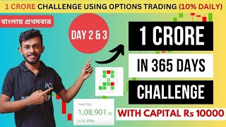 DAY 3: Earning 1 Crore With Rs 10000 In 1 Year Using Options Trading? | Bank Nifty | Raj Karmakar