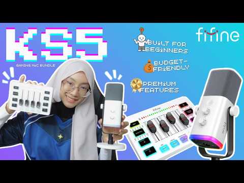 EVERY NEW STREAMERS SHOULD HAVE THIS MIC SET! (Fifine KS5) | #NyahKotak