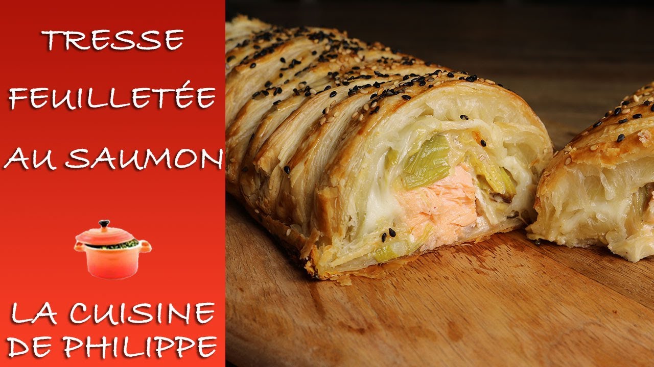 Tresse feuilletée au saumon