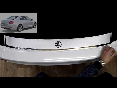 Наклейка на задний бампер Skoda Octavia 3 #наклейки от #style45
