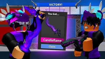 1v1 GODLY BET Against DxrkDino In MM2..(17th on leaderboard)