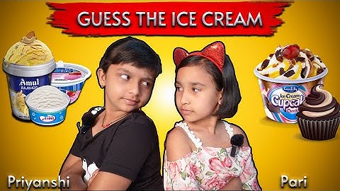 GUESS THE ICE CREAM CHALLENGE | ICE CREAM CHALLENGE | #LearnWithPari #learnwithpriyanshi