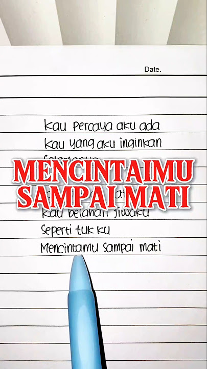 MENCINTAIMU SAMPAI MATI - Utopia (Lyrics) ||