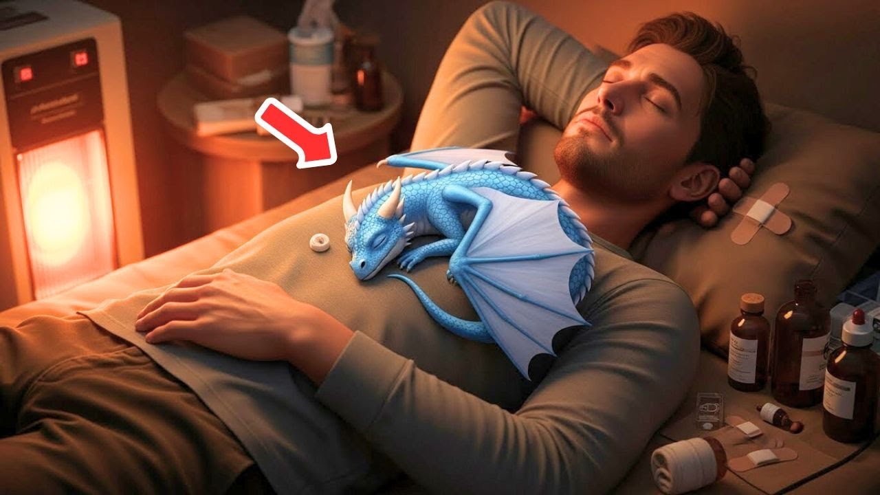 Con frío y herido, un bebé dragón tocó muchas puertas hasta que un humano le abrió el corazón.