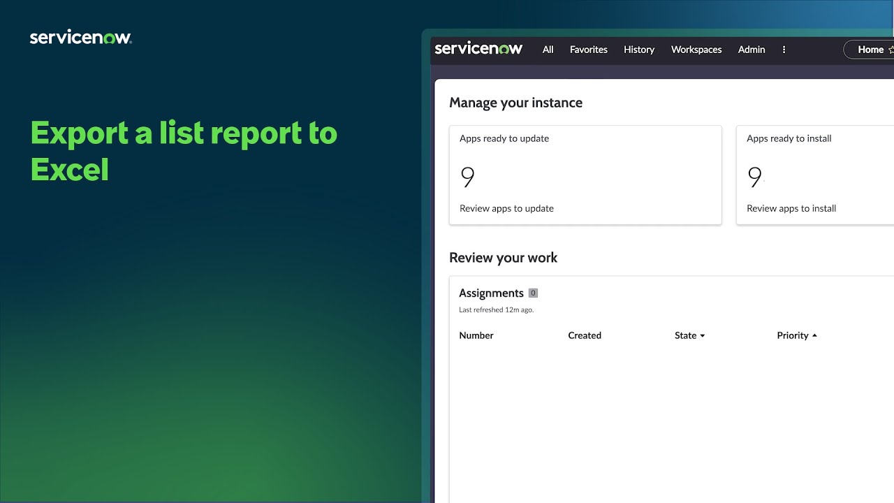 Export a list report to Excel - YouTube