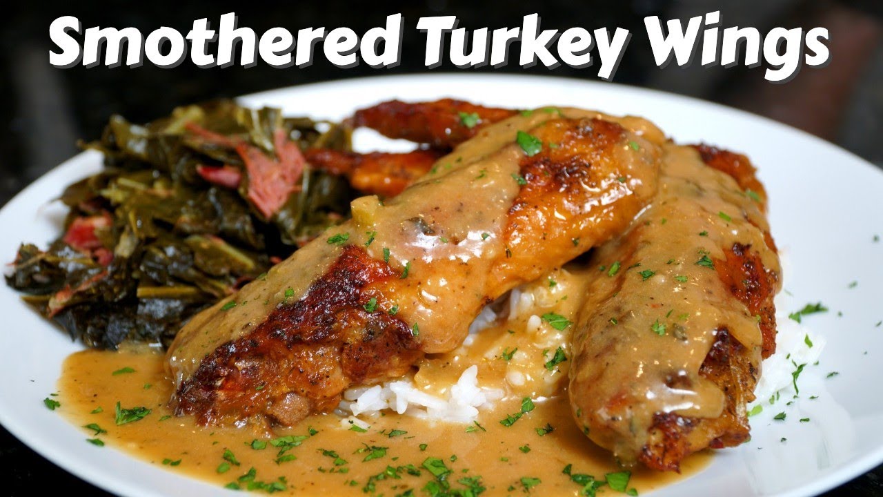 How To Make Smothered Turkey Wings  The BEST Turkey Wing Recipe EVER 