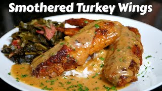 How To Make Smothered Turkey Wings | The BEST Turkey Wing Recipe EVER