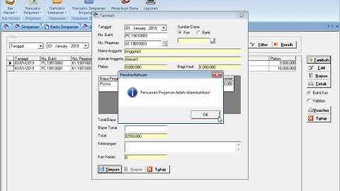 Pembayaran Angsuran Pinjaman Dengan Debet Simpanan Anggota Pada Software Koperasi 3in1 GRATIS