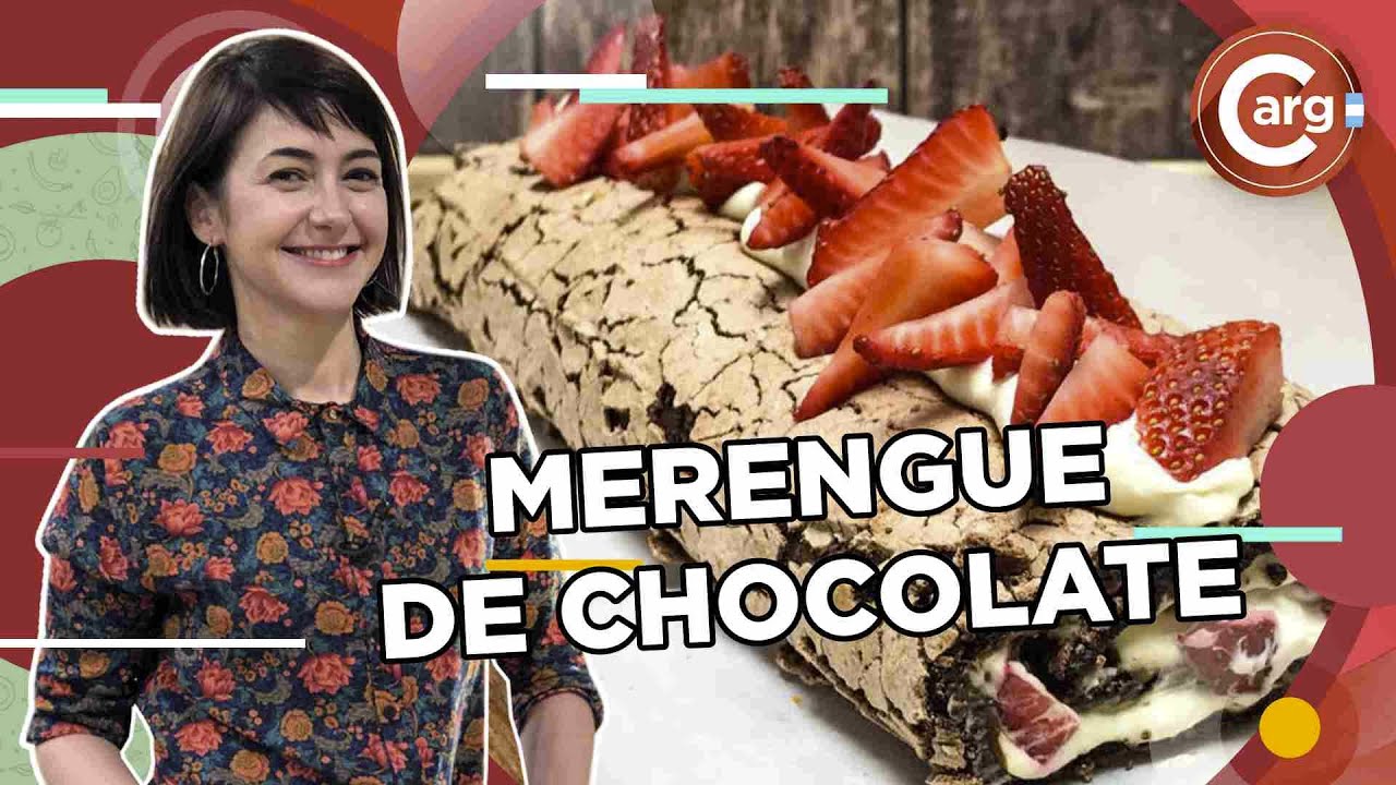 MERENGUE ARROLLADO DE CHOCOLATE