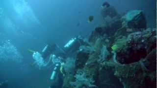 Diving Sophie Rickmer Wreck, Pulau Weh, Sumatra, Indonesia