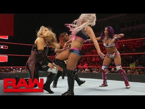 Sasha Banks vs. Natalya vs. Ember Moon vs. Alexa Bliss - Fatal 4-Way Match: Raw, June 11, 2018