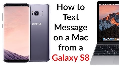 How To Text Message On A Mac From A Galaxy S8 - YouTube Tech Guy