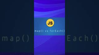 JavaScript map() vs forEach() in 60 Seconds ⚡ | Easy JavaScript Tutorial #shorts