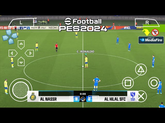 Play eFootball PES PPSSPP 2024 Android New Transfers & Kits 24/25 Camera PS5 Graphics HD class=