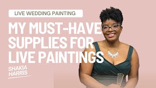 Supplies i bring to paint at weddings by shakia harris 37 views 2 months ago 1 minute, 13 seconds