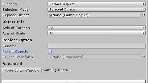 Unity Tool - Replace Objects