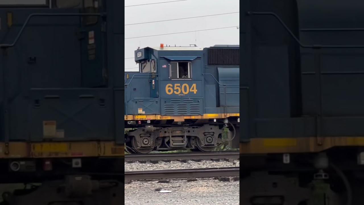 CSX 6504 with conrail horn!