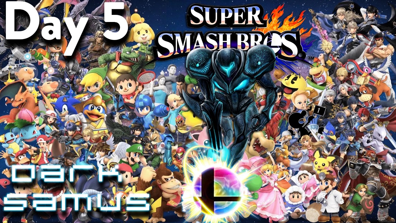 Day 5 Of WINNING a Smash Tourney With EVERY CHARACTER (Dark Samus)- Super Smash Bros. Ultimate