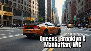 Driving through Queens, Brooklyn & Manhattan | New York City 4K