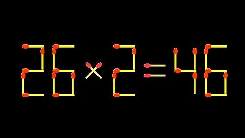 Matchstick 6+4=4 - Move Only One Stick to fix the Equation Correct | Open Mind Solved