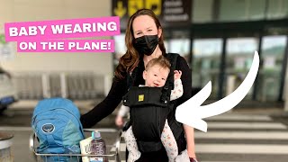 Baby Wearing on the Plane (RULES, tips + favorite types of baby carriers) | After 30 flights w/ baby