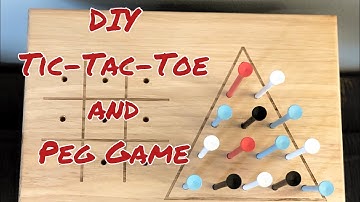 DIY Tic-Tac-Toe & Peg Game - Easy to make using only a chop saw & a drill!
