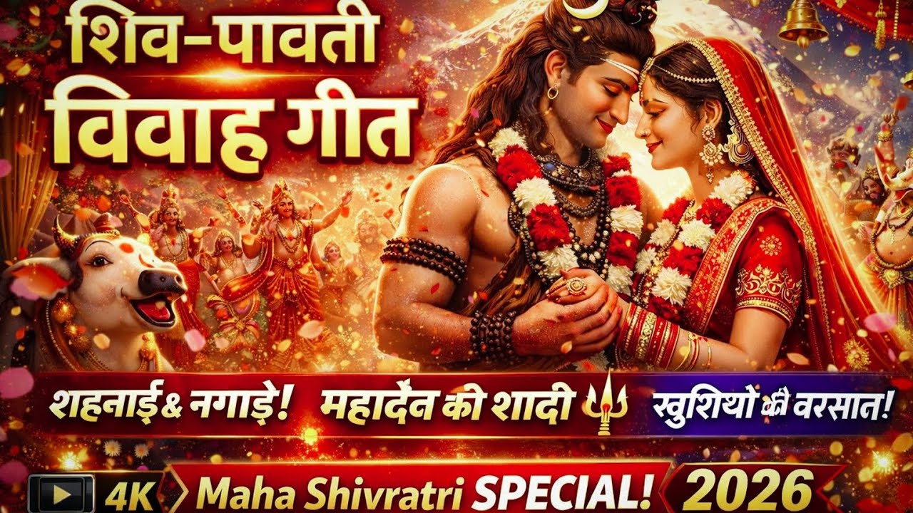 Shiv Parvati Vivah Geet ❤️ | Mahadev Ki Shaadi | Maha Shivratri Special 2026 🕉️