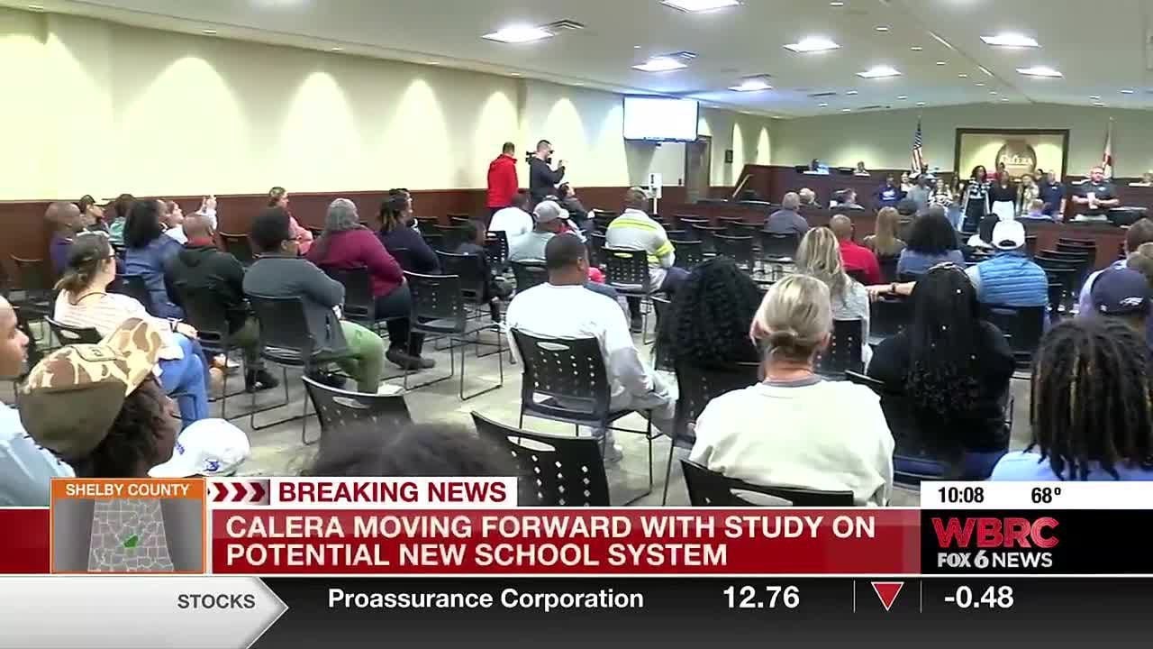 Calera moving forward with study on potential new school system YouTube